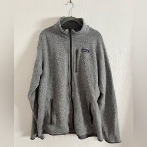 Men’s XL Patagonia Fleece Zip Up Grey